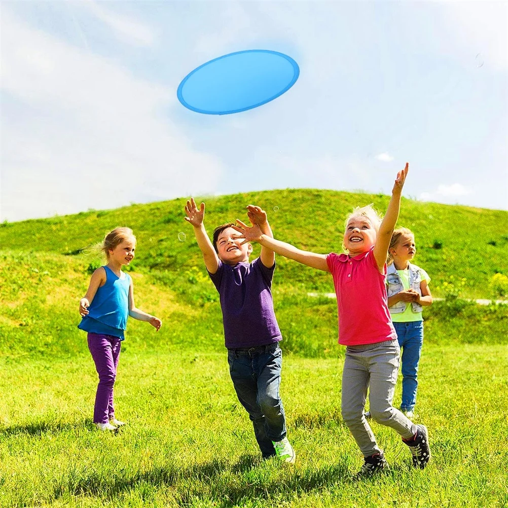 

16 Pcs Foldable Flying Disc Round Fan 190T Polyester Kids Toys Lightweight Durable Small Size Outdoor Indoor Camping Picnic Park