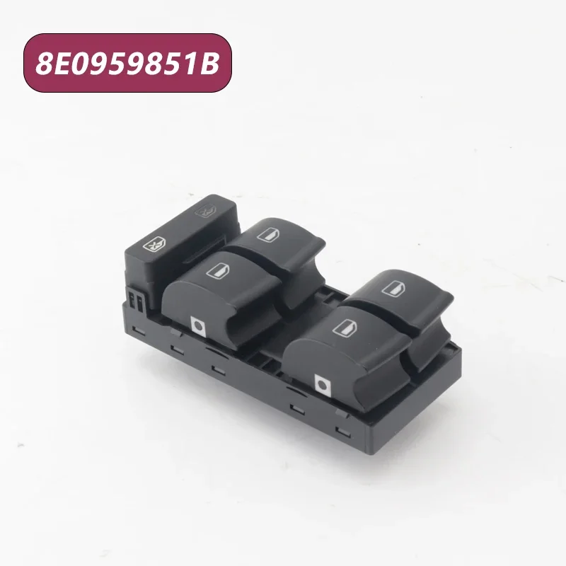 مفتاح التحكم في نافذة الطاقة الكهربائية زر جانب السائق 8E0959851B 8E0959855 لأودي A4 S4 B6 B7 مقعد Exeo #2