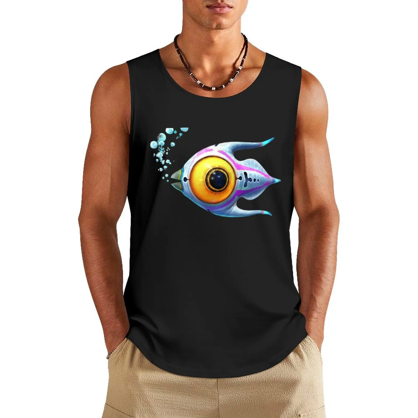 

Subnautica Below Zero Peeper Tank Top Men's clothing brands Bodybuilding shirt