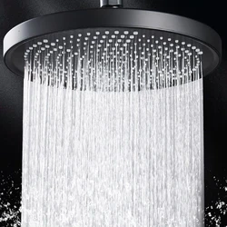 10 Inch Large Flow High Pressure Ceiling Mounted Shower Head Silver Big Panel 5 Modes Abs Supercharge Rainfall Bathroom Shower