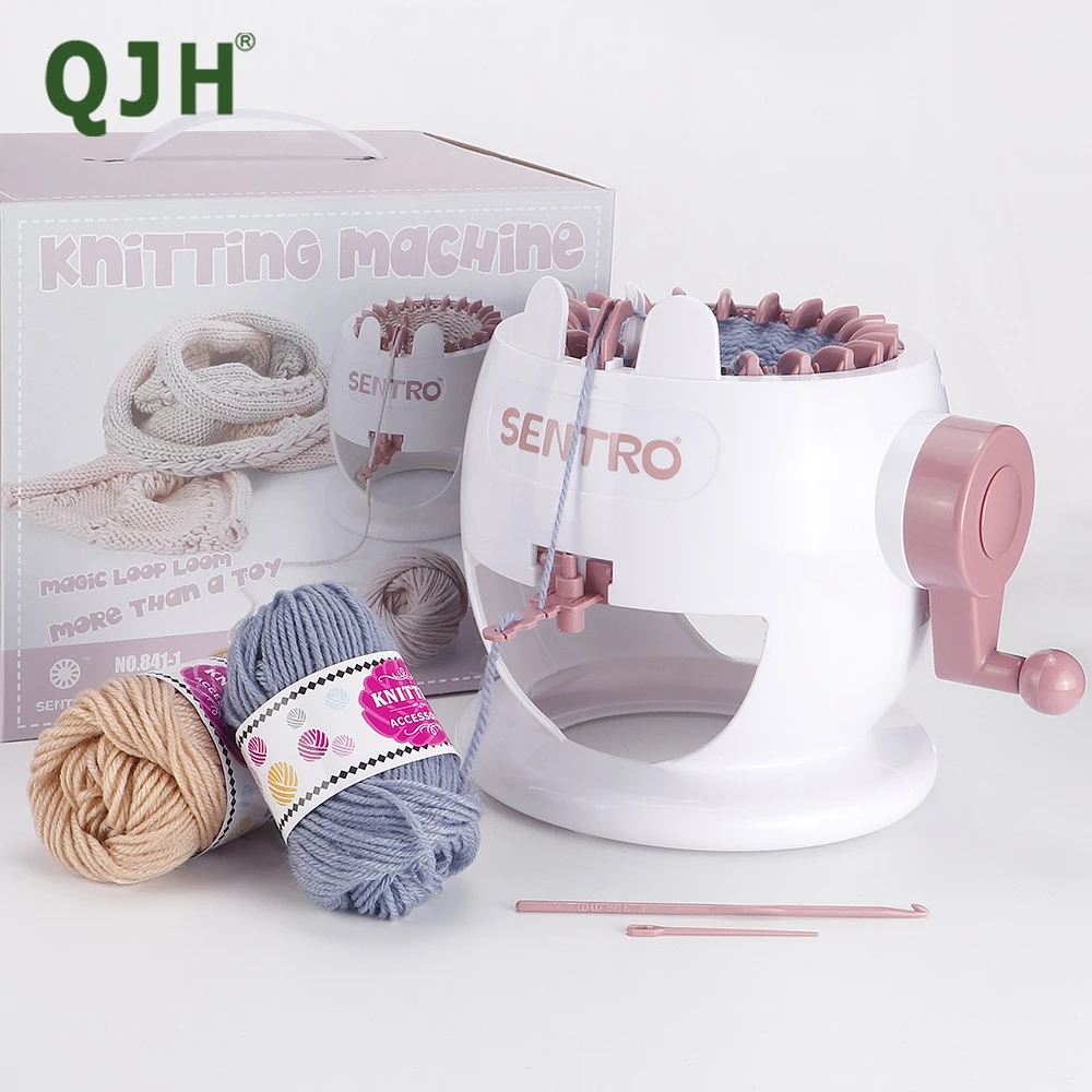 SENTRO Strickmaschine, 22 Nadeln Rabbit Smart Strick Loom Machines Kit für Socken/Hut/Kürbis, DIY Handartefakt Wollmaschine