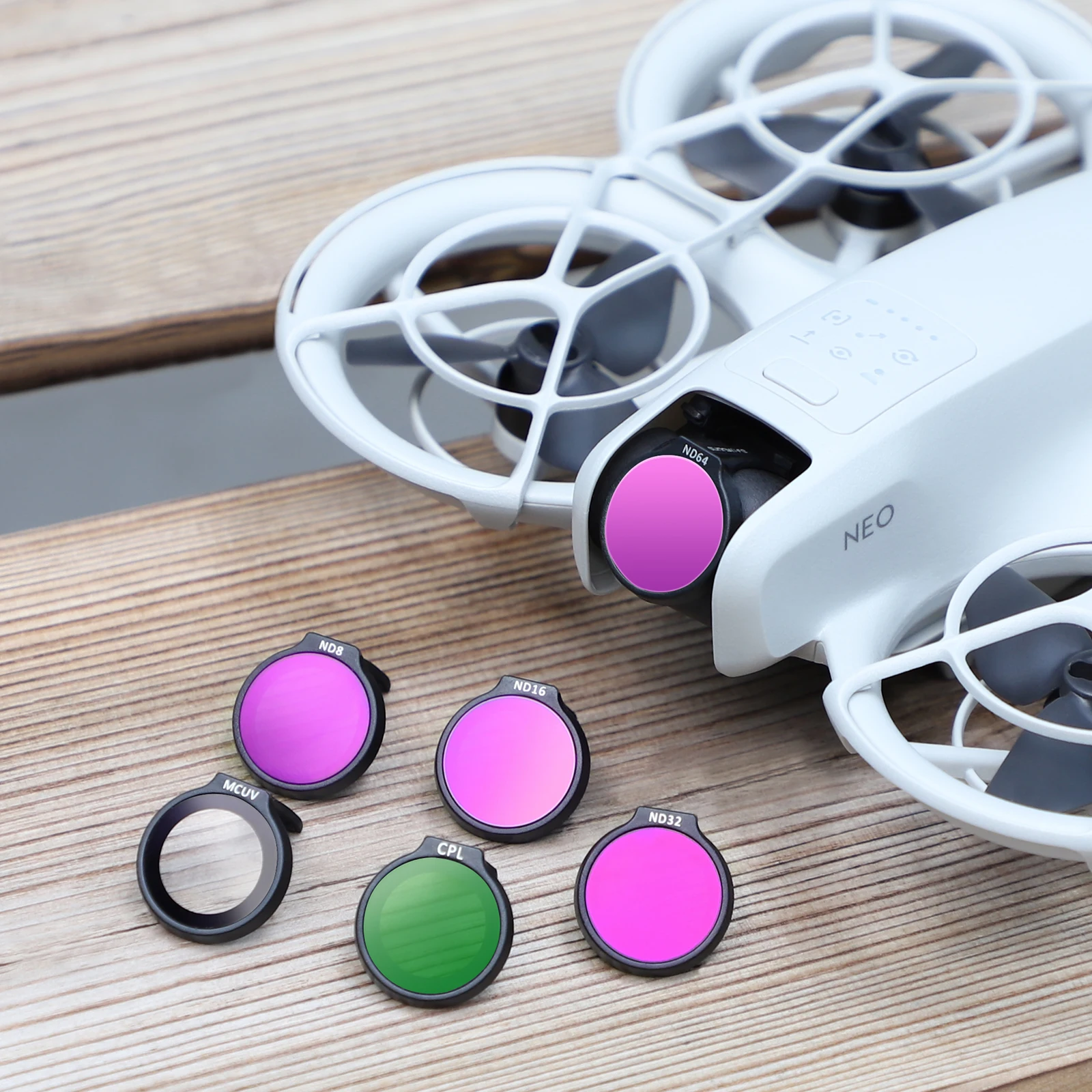 مجموعة فلتر DJI NEO-Lens ND للكاميرا ، MCUV HD ، الزجاج البصري ، ملحقات طقم فلتر Sunnylife