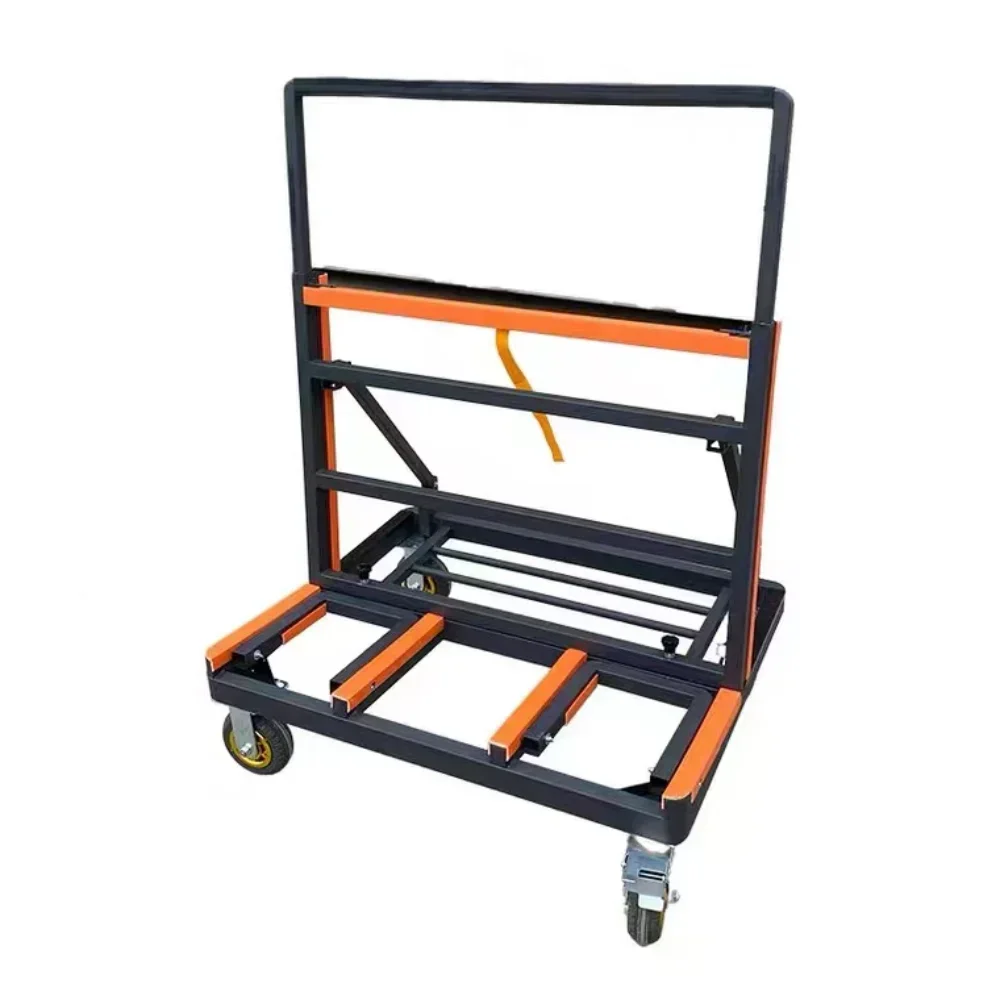 

Multifunctional folding glass doors and windows stone plate site handling heavy four-wheel easy to carry trolley