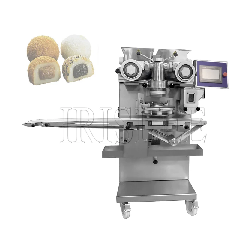 Two Hopper Multifunctional Automatic Making Sweet Mochi Encrusting Machine