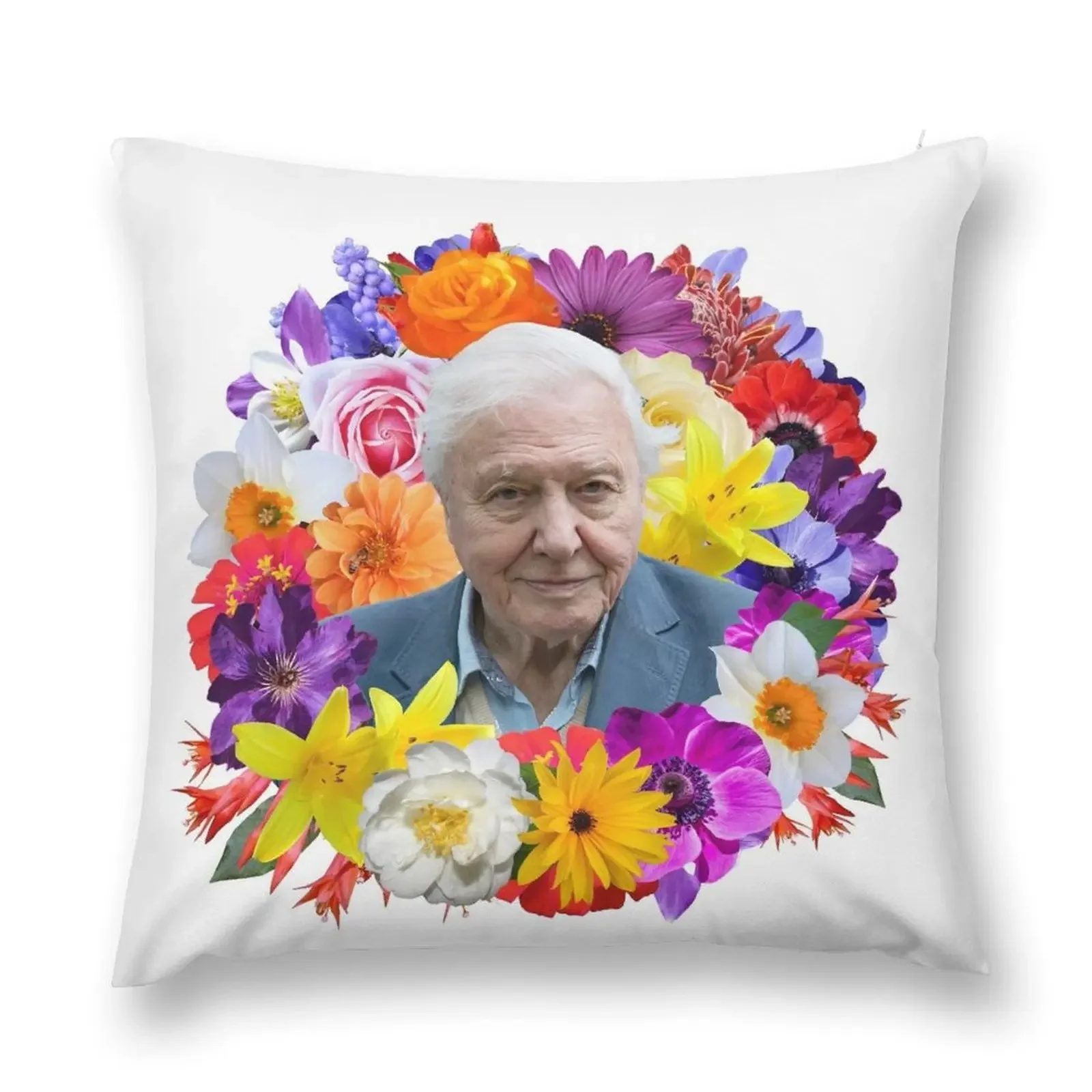 David Attenborough Throw Pillow Pillowcases Bed Cushions Pillowcases Bed pillowcases pillow