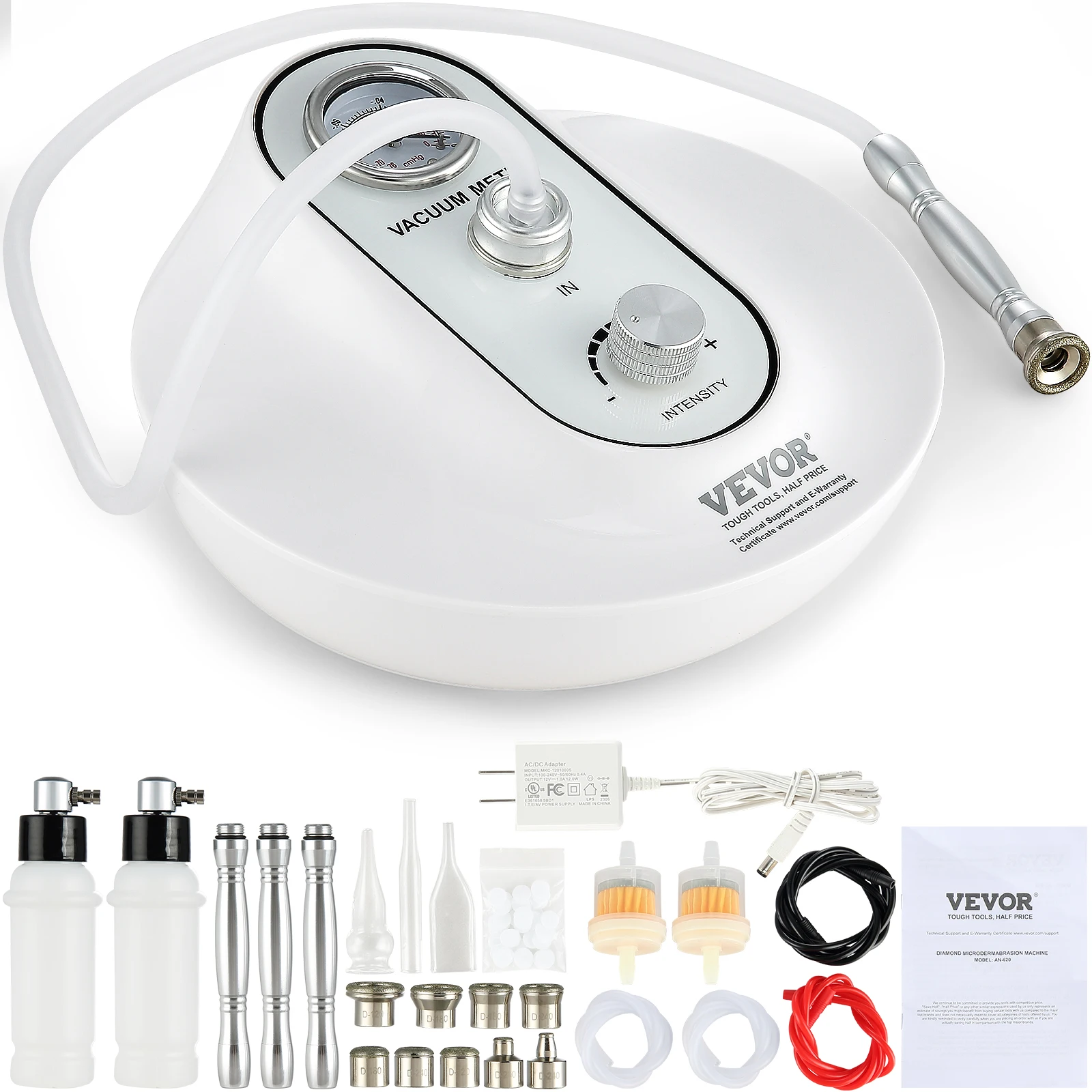 VEVOR Diamond Microdermabrasion Machine 3 in 1 Professional Dermabrasion Machine Facial Skin Care Equipment for Home Salon Spa