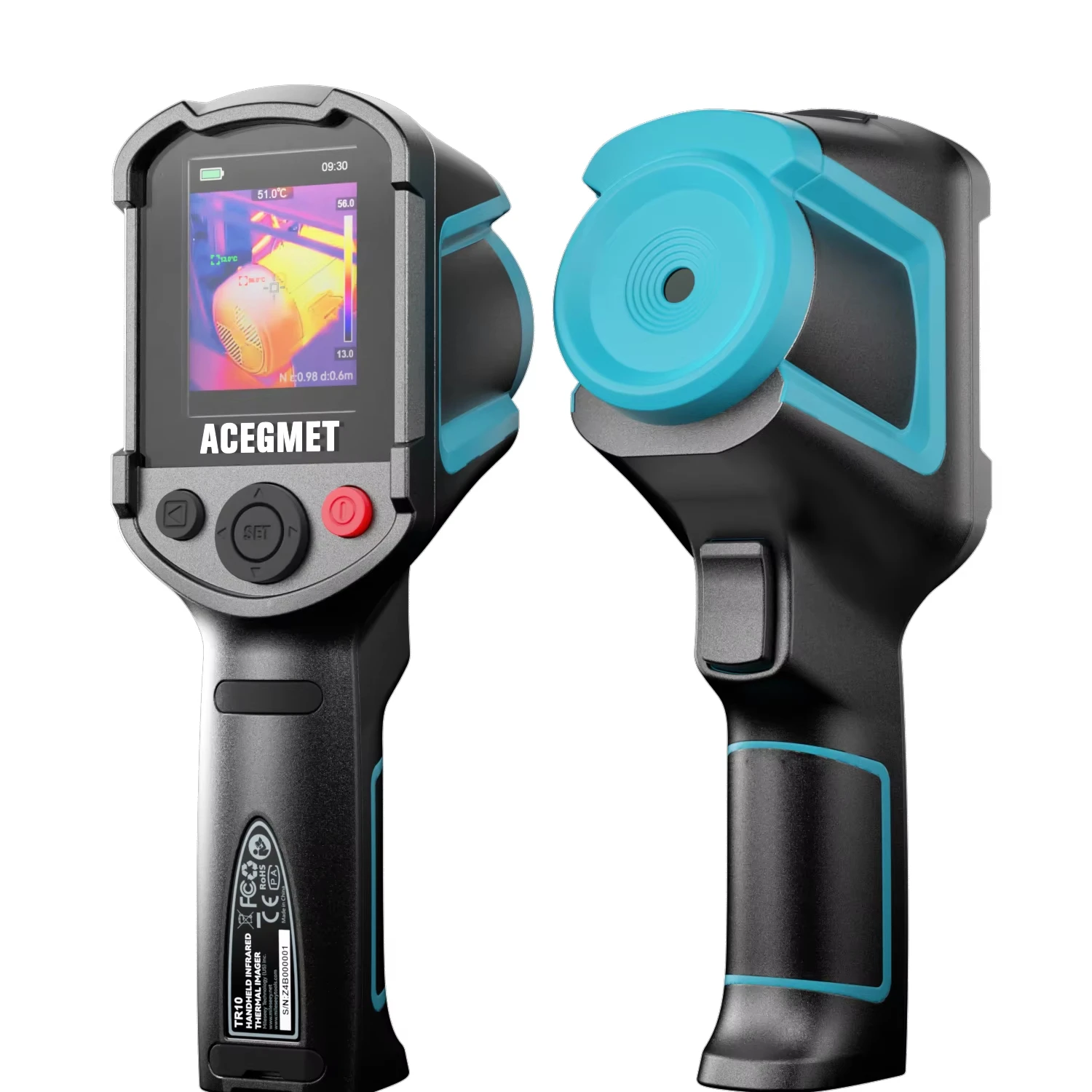 

Handheld high accuracy thermal with 7 color pallets 2.8 inch High-definition screen display