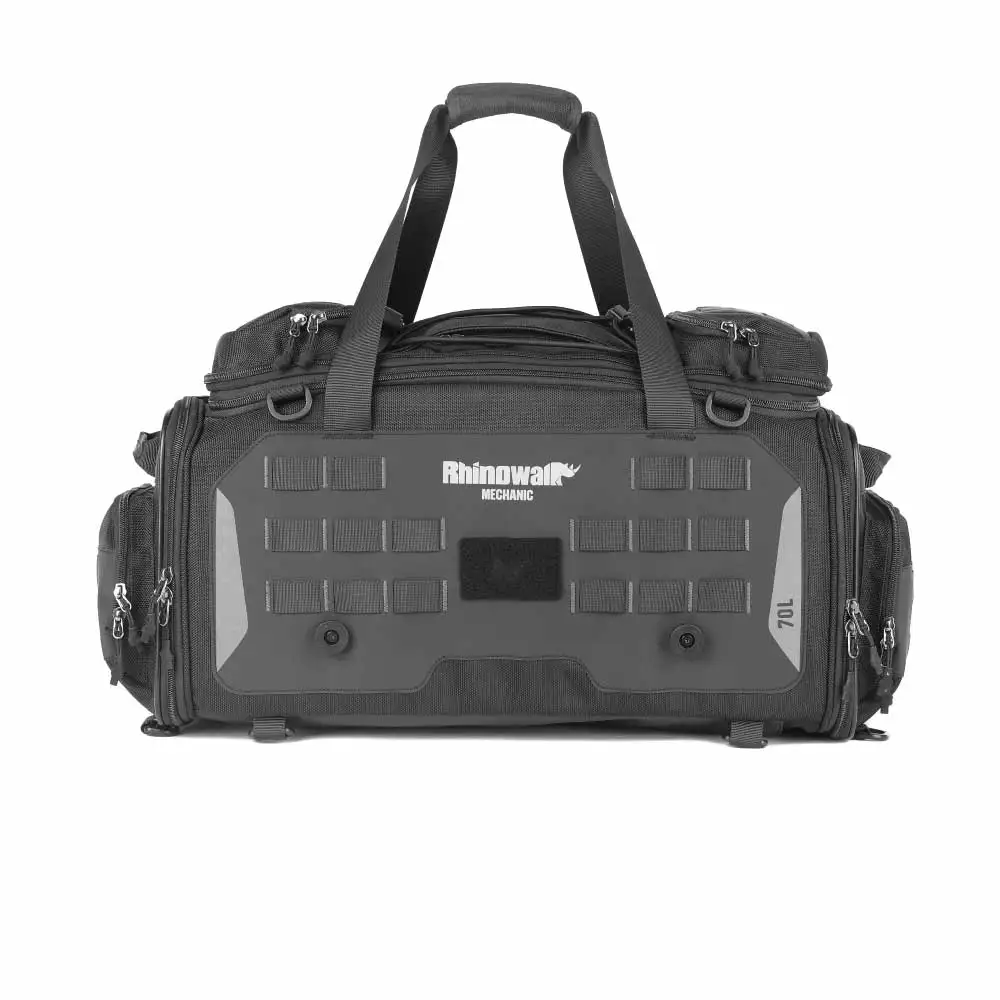 Rhinowalk Motorcycle professional riding motorcycle tail bag 50-70L, long distance motorcycle travel bag with waterproof cover