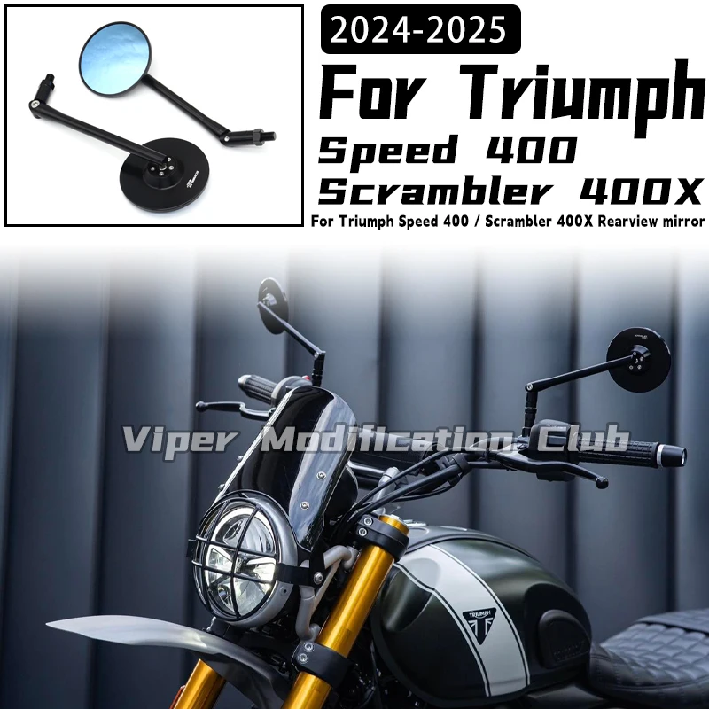 

Для Triumph Speed 400/Screambler 400X Модернизированное ретро зеркало заднего вида Модернизированное зеркало заднего вида 2024 2025