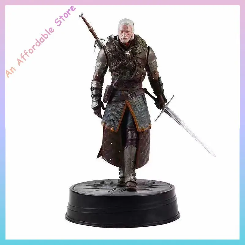 24cm 3: Wild Hunt Geralt Of Rivia figuras de acción de juguete juego Figurinepvc colección modelo adornos regalo para niños