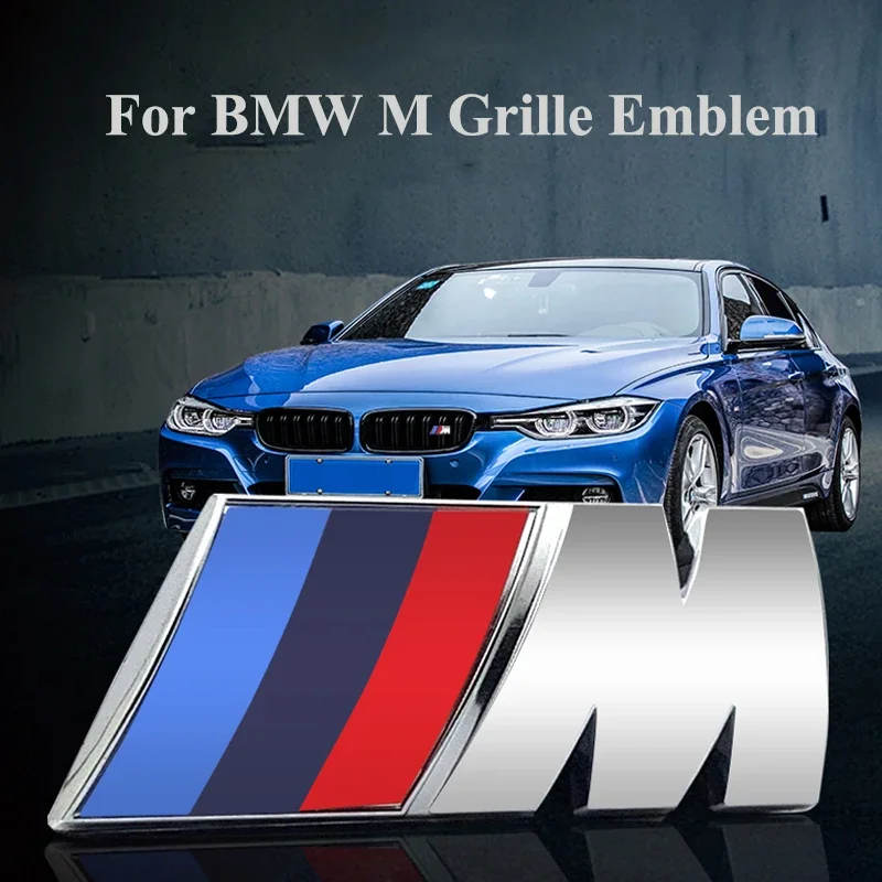 For BMW M Logo X1 X2 X3 X4 X5 X6 F48 G01 E84 E83 F39 F10 F30 G11 G07 G86 G80 G60 E60 E46 3D Car Front Grille Badge Emblem