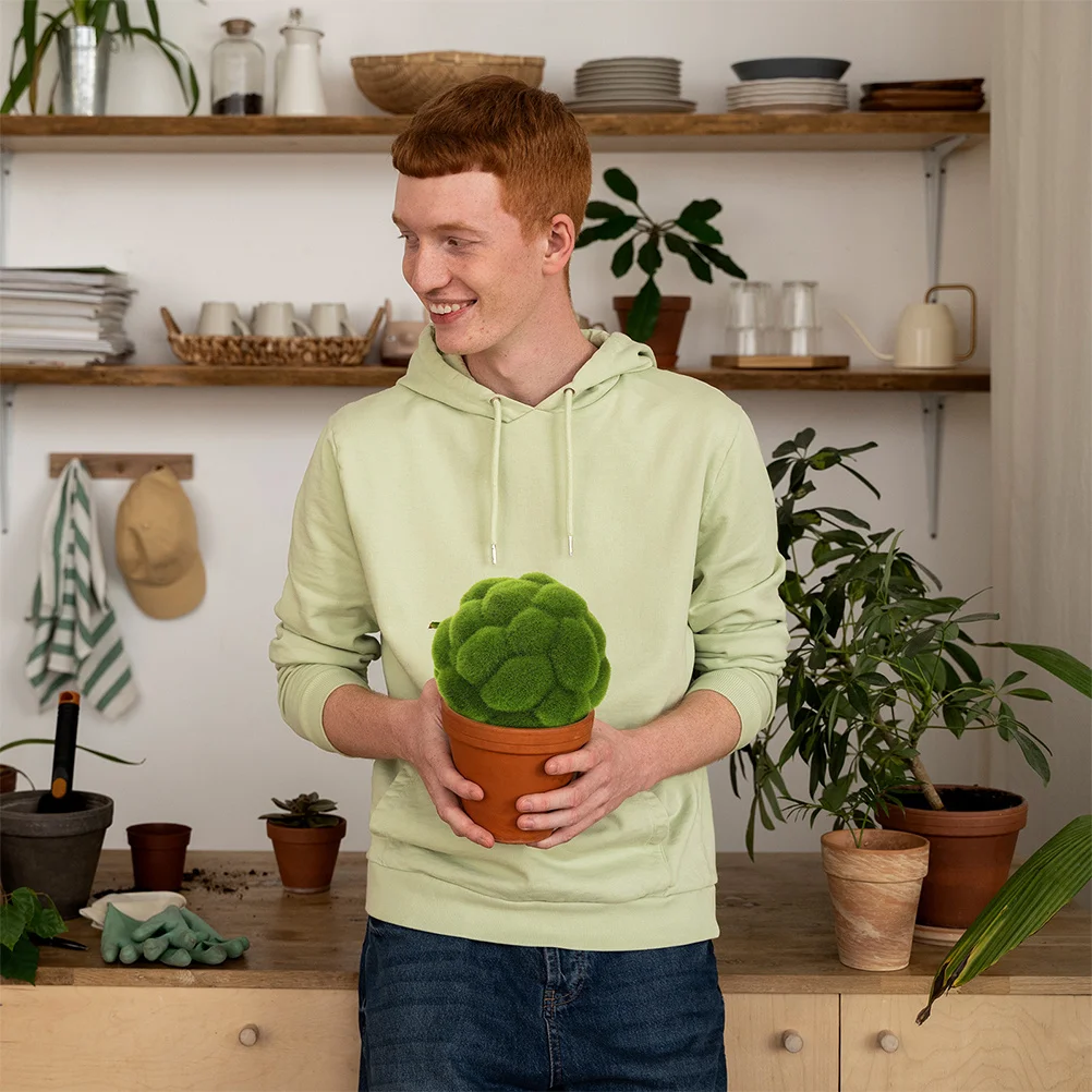 

4pcs Faux Moss Ball Realistic Green Decorative Globe For Wedding Party Display Artificial Hanging Plants Simulation Spheres