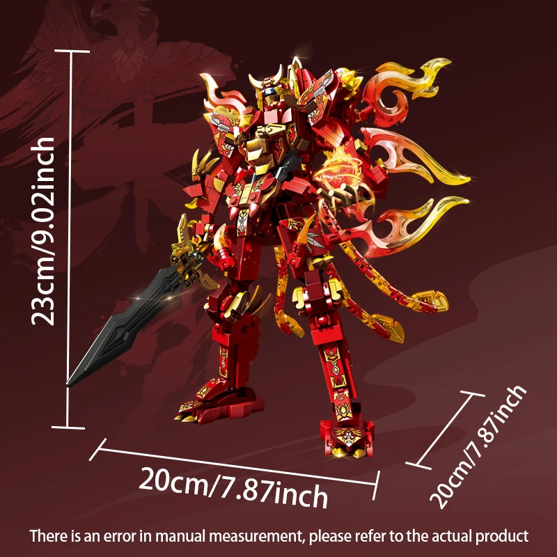 MOC Xuanwu Magic Armor Model Building Blocks Anime Turtles Transforming Robot Mecha Assembly Bricks Boys Toys Kids Gifts