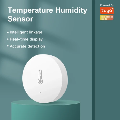 Sensor inteligente de temperatura y humedad Tuya Zigbee 3,0, Control por aplicación remota Tuya Smart Life para asistente de voz de Google Alexa, 1/2 Uds.