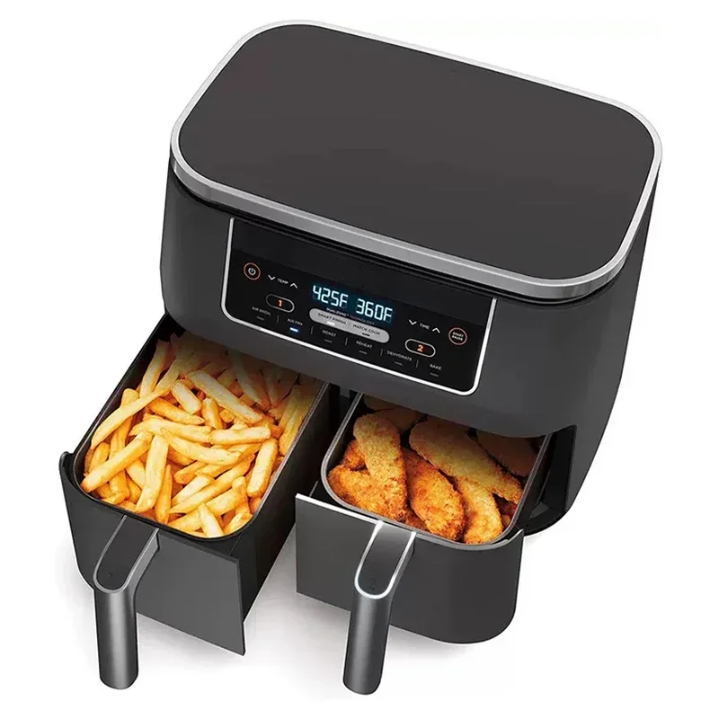 

wholesale smart air deep fryers kitchen appliances multifuncional electric 6l 8l dual double digital air fryer without oil