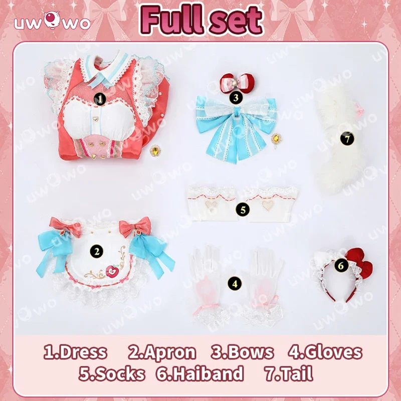 Серия Collab 2025: NARAKA: BLADEPOINT x Sanriioo, костюм на Хэллоуин, персонажи Ху Тао, карнавальный костюм, платье горничной