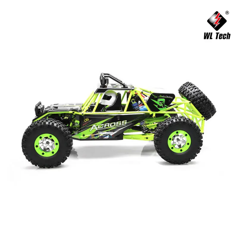 WLtoys 12428 1:12 4WD RC Auto da corsa ad alta velocità Off-Road Telecomando in lega Camion da arrampicata LED Luce Buggy Ragazzi Giocattoli Regalo