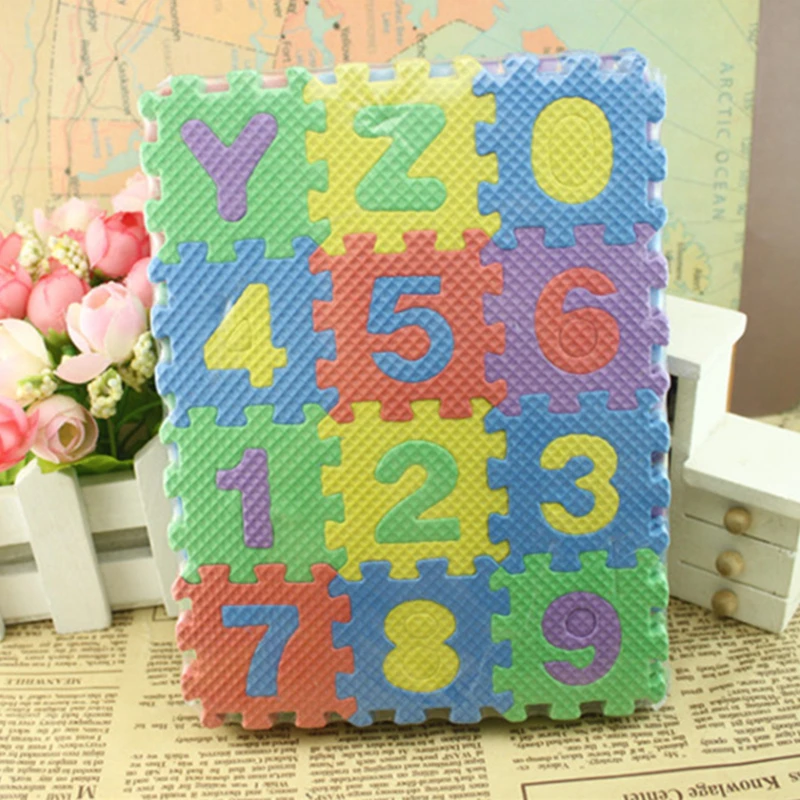 36PCS Kitchen Carpet Carpet Baby Kids Alphanumeric Educational Puzzle Blocks Infant Child Toy Gifts Play Mats Floor Mats Home