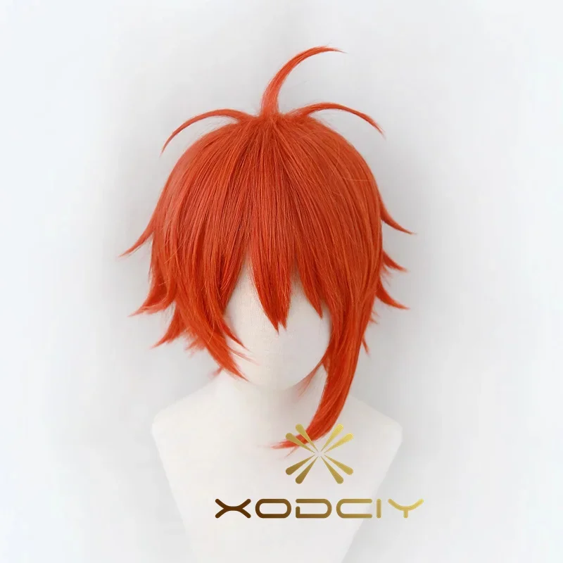 IDOLiSH7 NANASE RIKU Cosplay Wig Short Fluffy Layered Synthetic Hair for Adult Role Play Halloween   Wig Cap