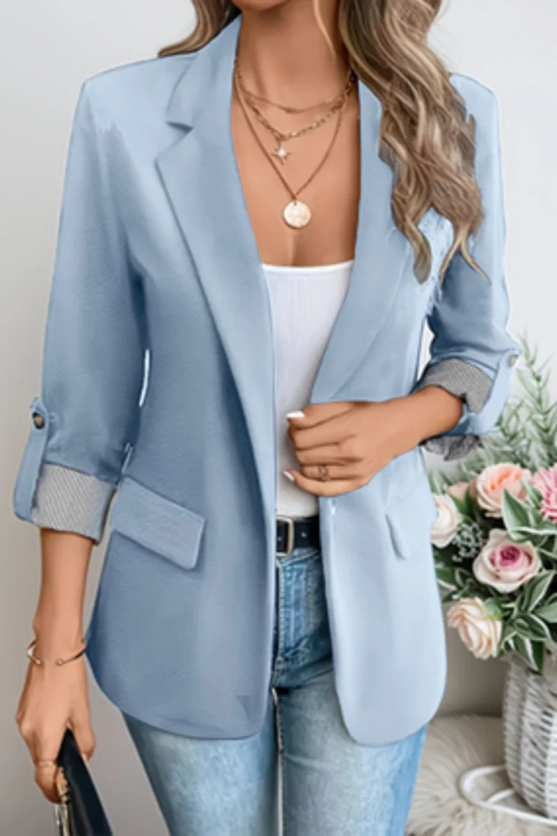 سترة بدلة نسائية عصرية أنيقة سترة نسائية كاجوال ملابس مكتبية #3