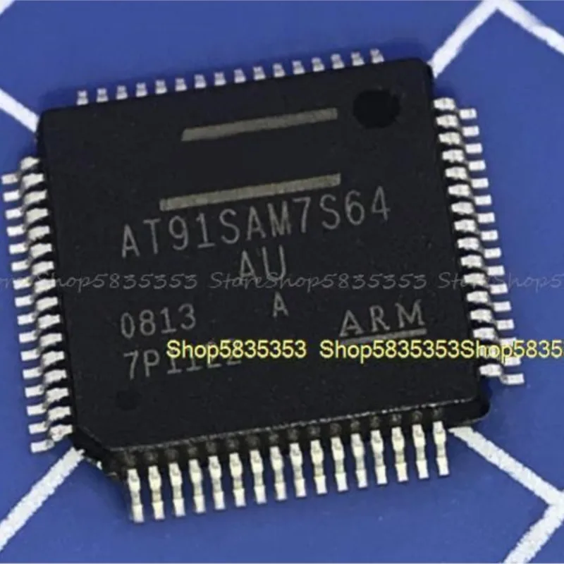 

10pcs New AT91SAM7S64 AT91SAM7S64-AU AT91SAM7S64A-AU QFP-64 Microcontroller chip