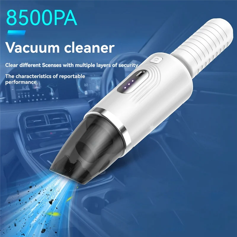 B59B-Car Vacuum Cleaner, Large Suction Household Wireless Handheld High-Power Blowing And Suction Desktop Dust Collector