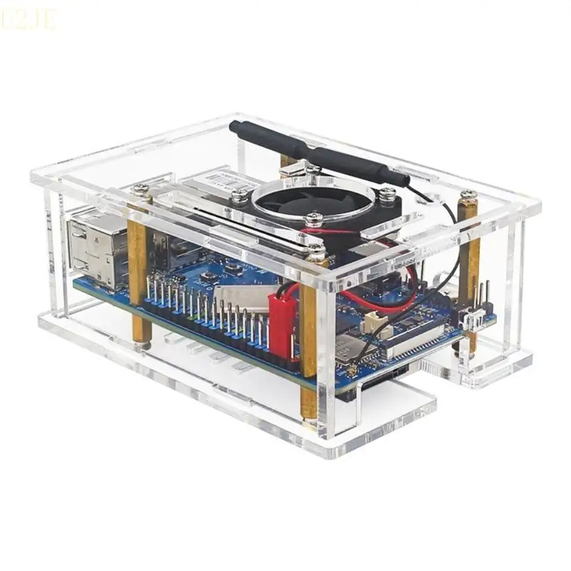 U2JE Acrílico Caixa concha transparente para 4A com instalação fácil e resfriamento eficiente