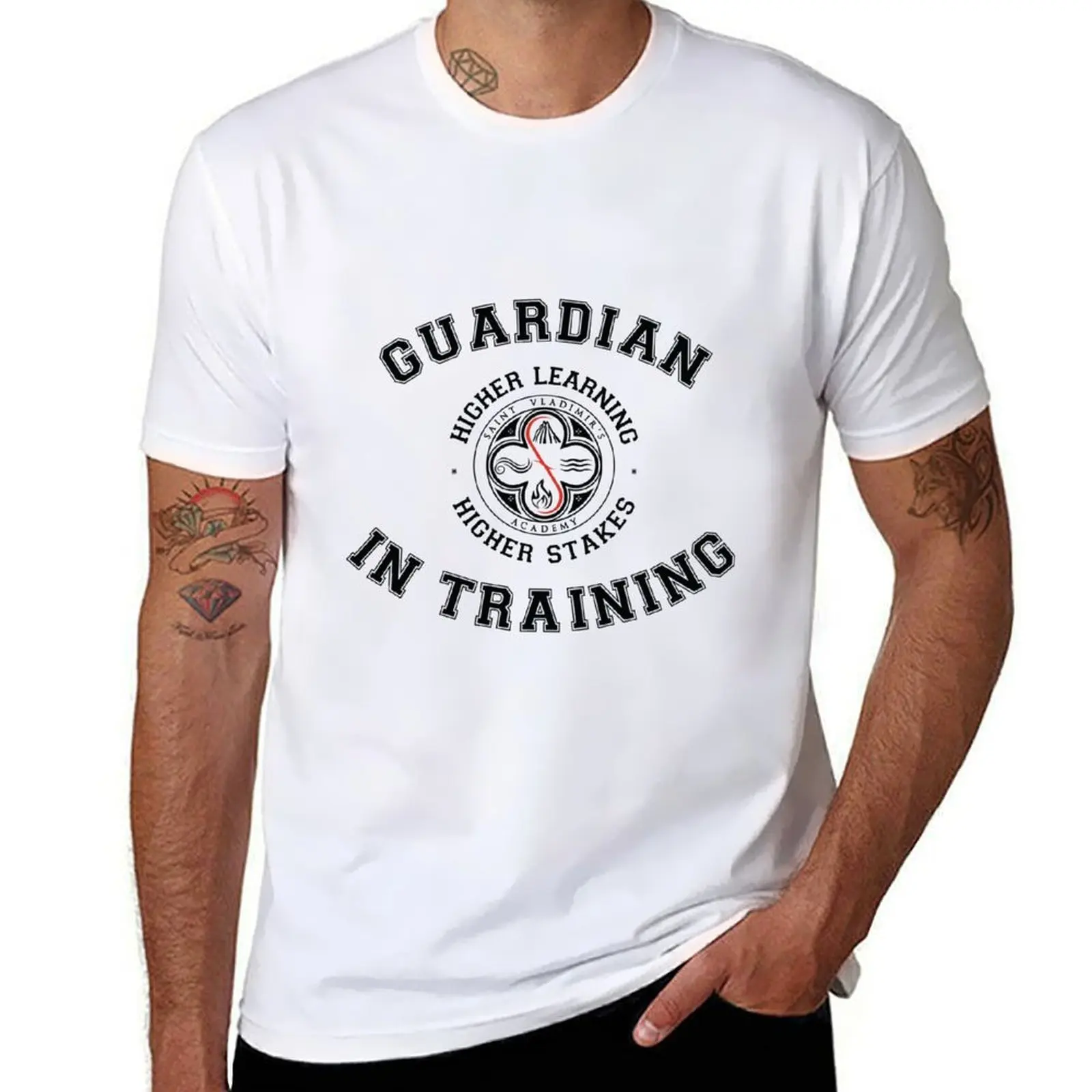 Vampire Academy - Guardian In Training T-Shirt oversizeds animal prinfor boys anime figures Men's t shirts