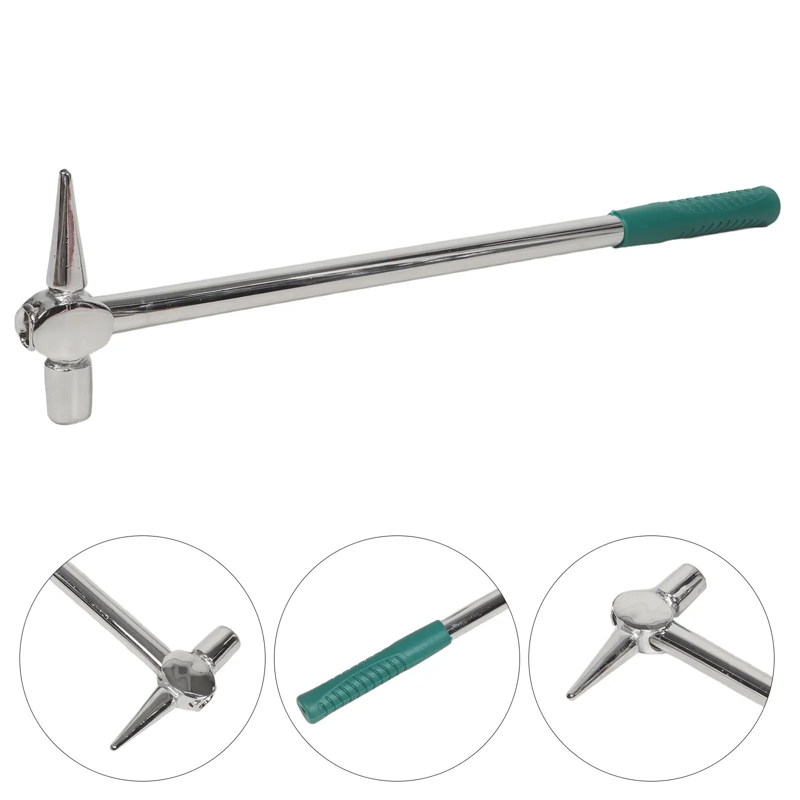 Railway Inspection Hammer 19.5 Inch Long Handle Pointed Tip Steel Repair Tool Ship Locomotive Testing Rail Fault Detecting view 2
