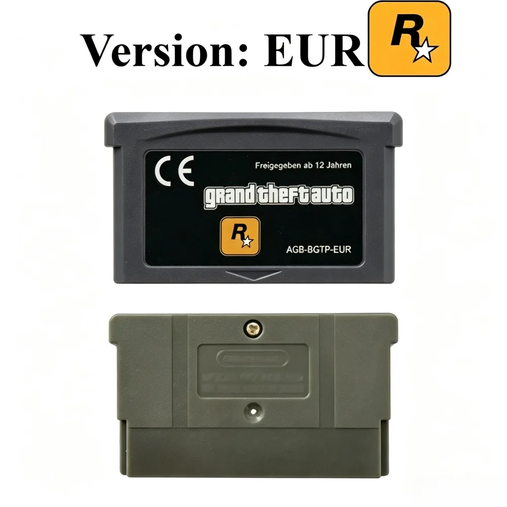 2 Styles USA/EUR GBA Game Cartridge 32-Bit Video Game Console Card Grand Theft Auto Advance GBA Game 32-Bit Video Game view 5