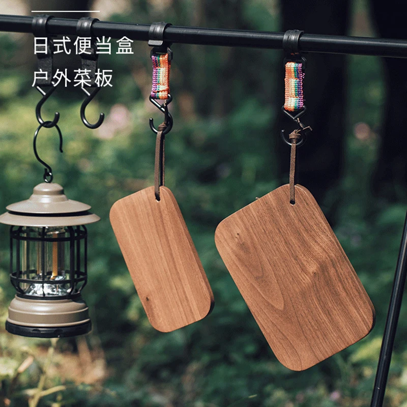 

Деревянная разделочная доска для кемпинга, кухонный декор для автофургона, маленький сервировочный поднос из деревянного ореха для кемпера, кухонные принадлежности, гриль, подарок CIQ