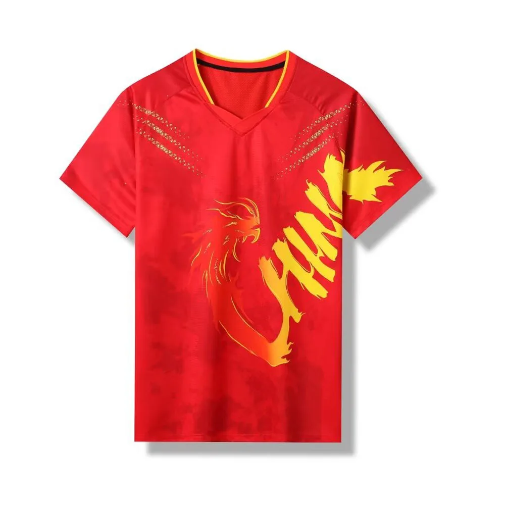 2024 Najnowsze koszulki do tenisa stołowego CHINA Dragon TEAM Szorty dla mężczyzn Kobiety Dzieci Koszulka tenisowa pingpong T-shirt Bezpłatny nadruk