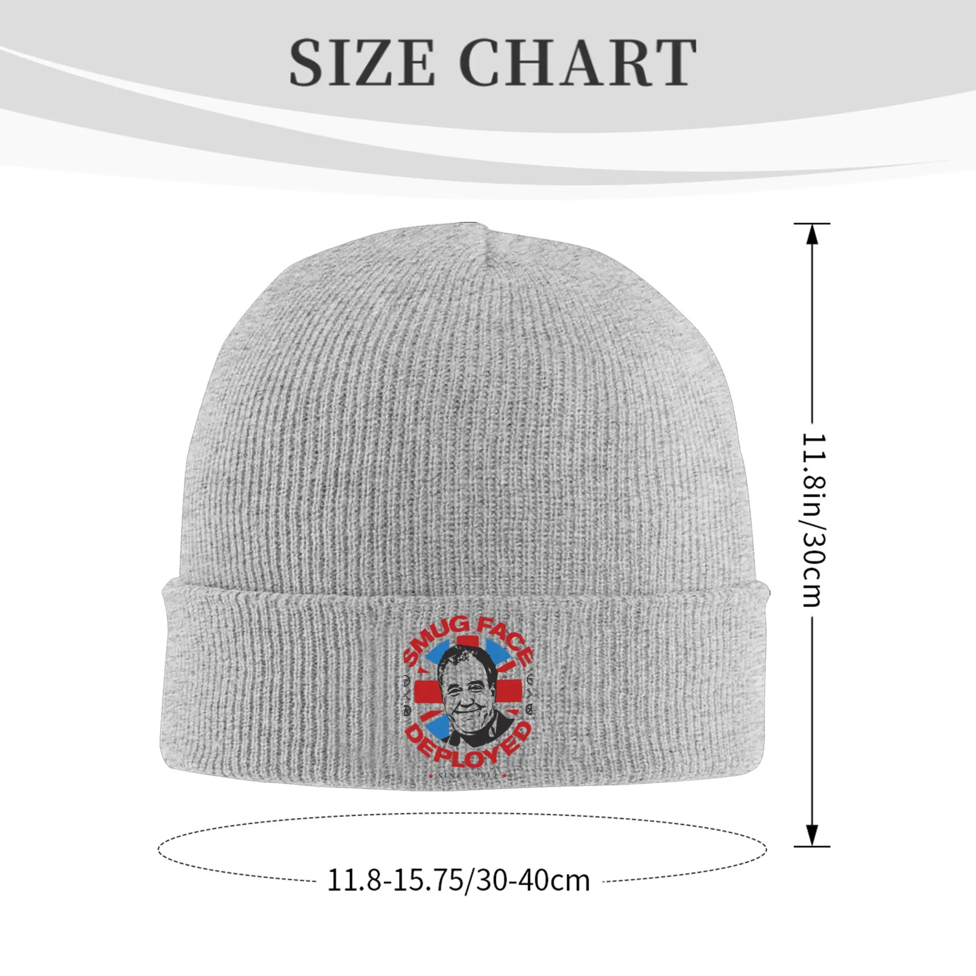 Vintage Retro Smug Face Deployed Jeremy Clarkson Knitted Hat Beanies Winter Hat Warm Unisex  Street  Cap for Men Women Gifts,