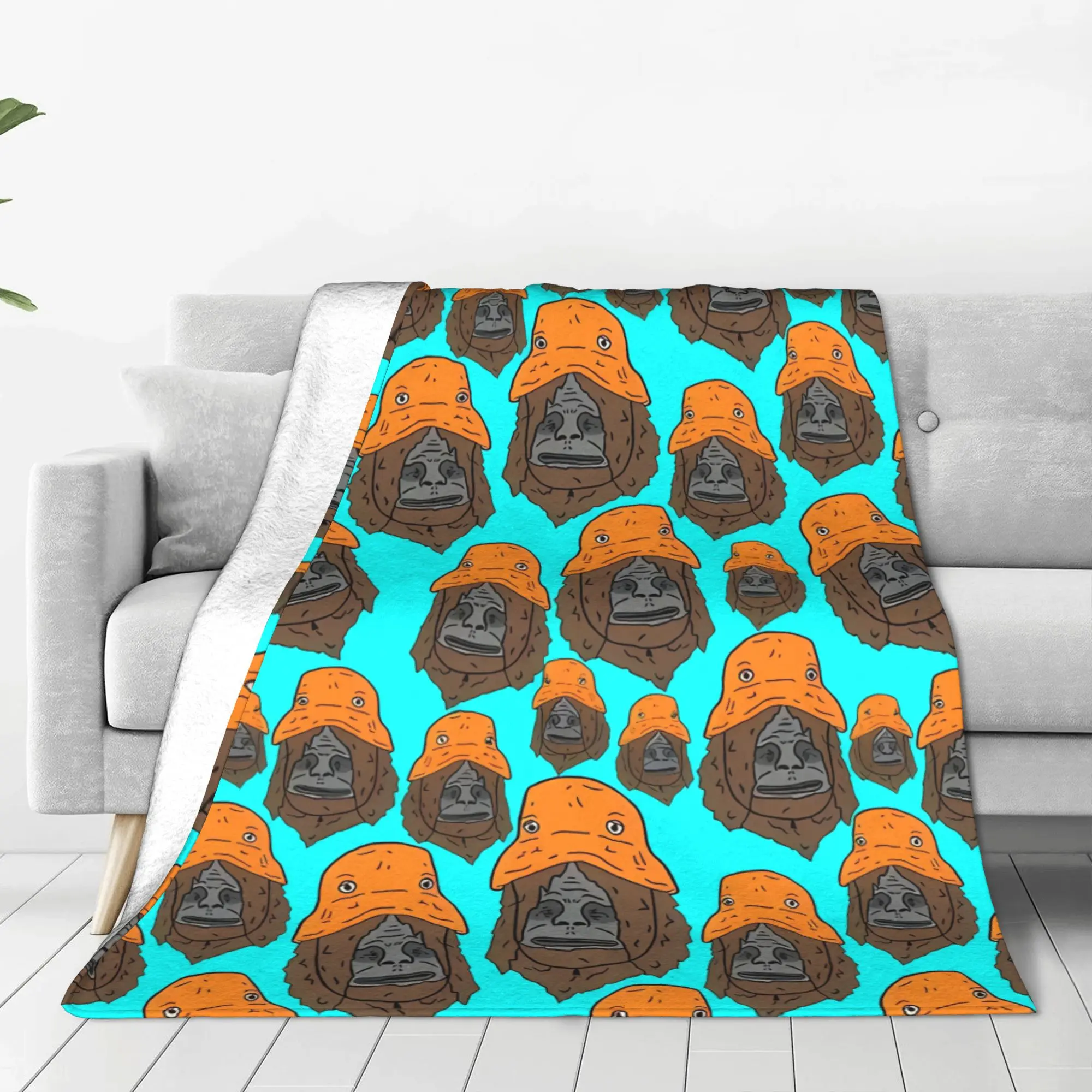 1PC Home Cute Room Decor Sassy The Sasquatch Blanket Throw Blanket The Big Lez Show Novelty Warm Blanket All Season