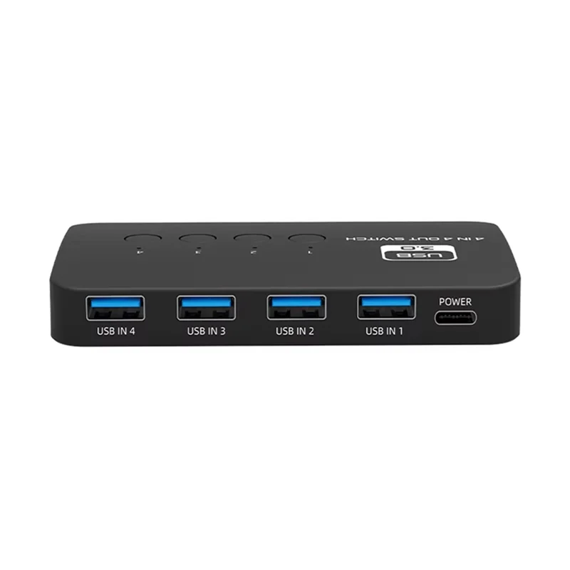

Well Made-USB3.0 Переключатель 4 входа 4 выхода USB Flas, Maus, Tastatur, Drucker, 4-компьютерный разветвитель Teilen
