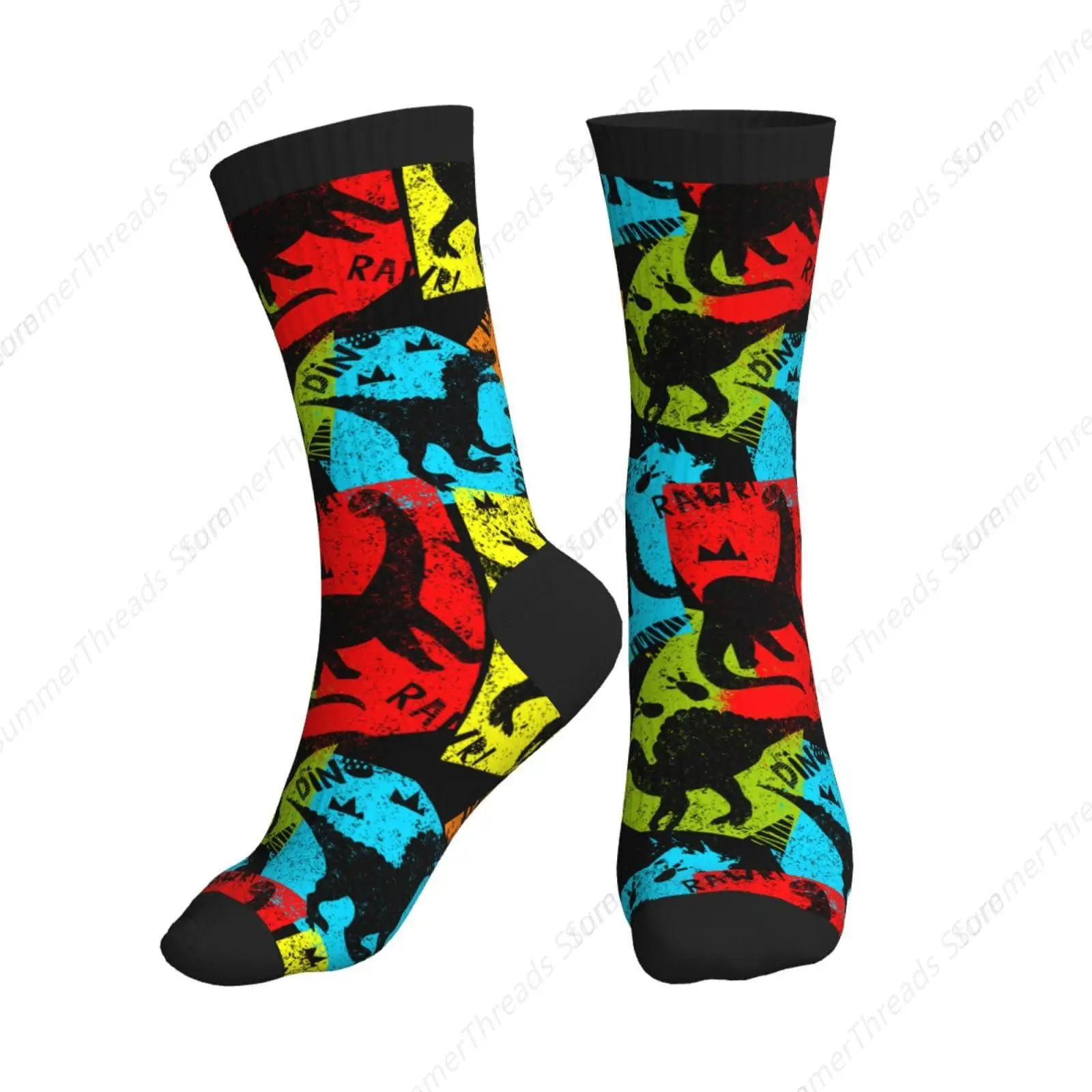 

Funny Dinosaur Socks Gifts For Dino Lovers Women Men