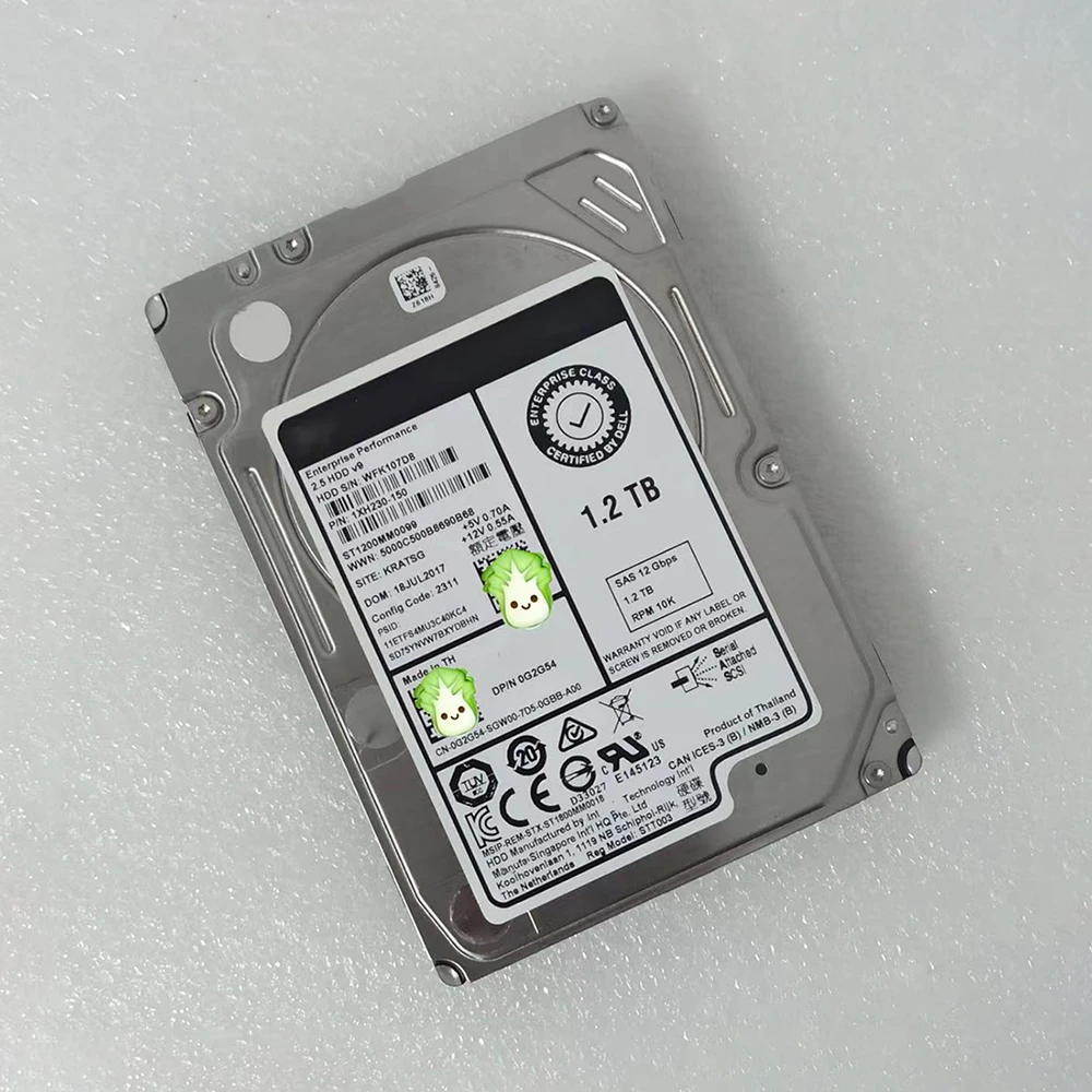 Hdd Voor ST1200MM0099 Server Harde Schijf G2G54 R730 1.2Tb 10K Sas 2.5 "12Gb Hard Drive