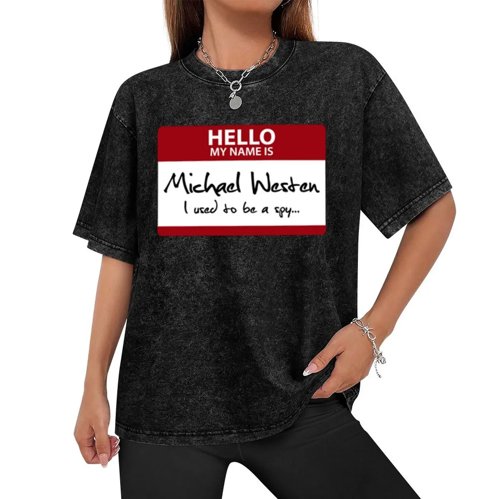 Nametag Parody Burn Notice - My Name Is Michael Westen Essential T-Shirt boys whites quick drying mens t shirts