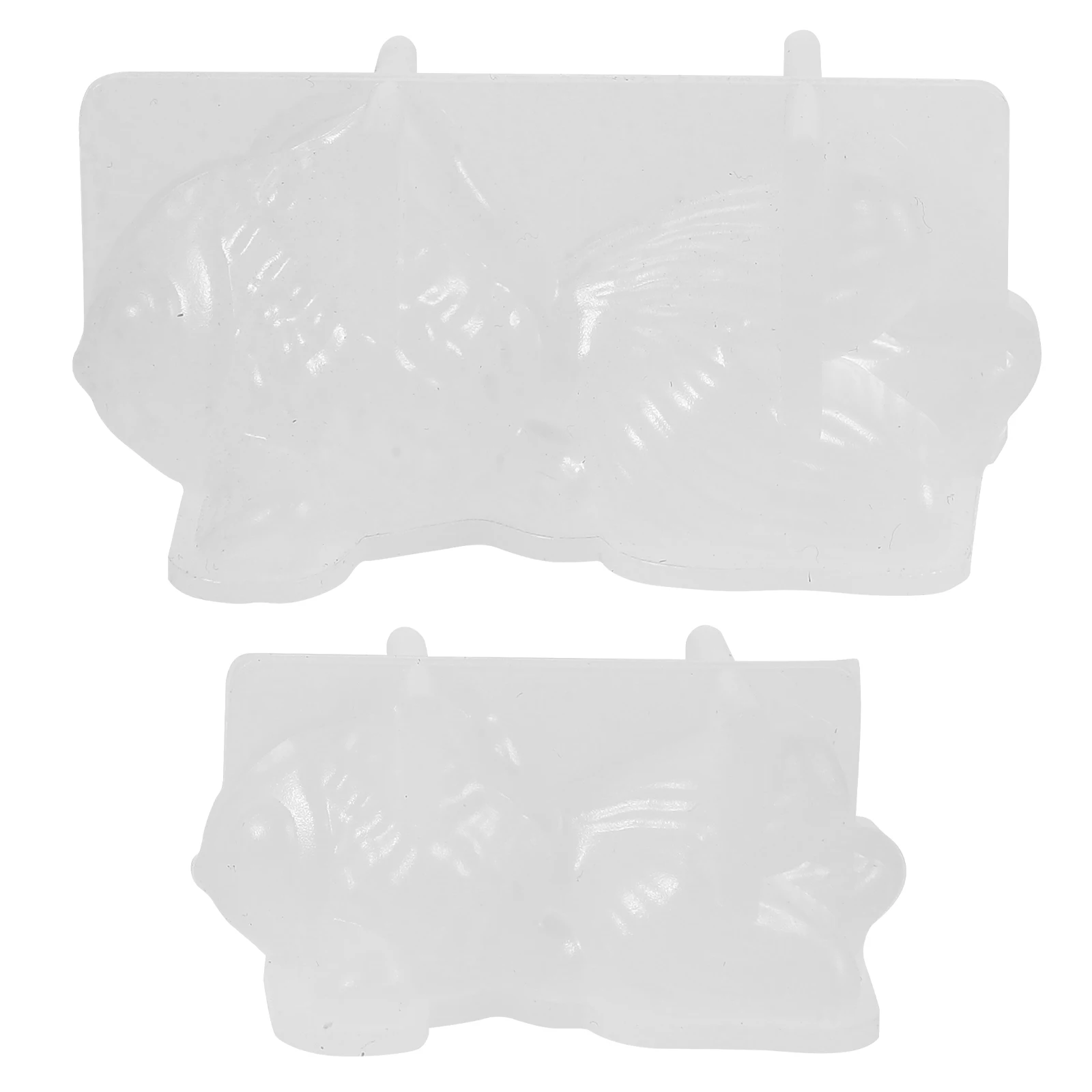 

2 Pcs Goldfish Silicone Mold Diy Crystal Epoxy Mould Resin Casting Animal Shapes Decorate Mini Molds