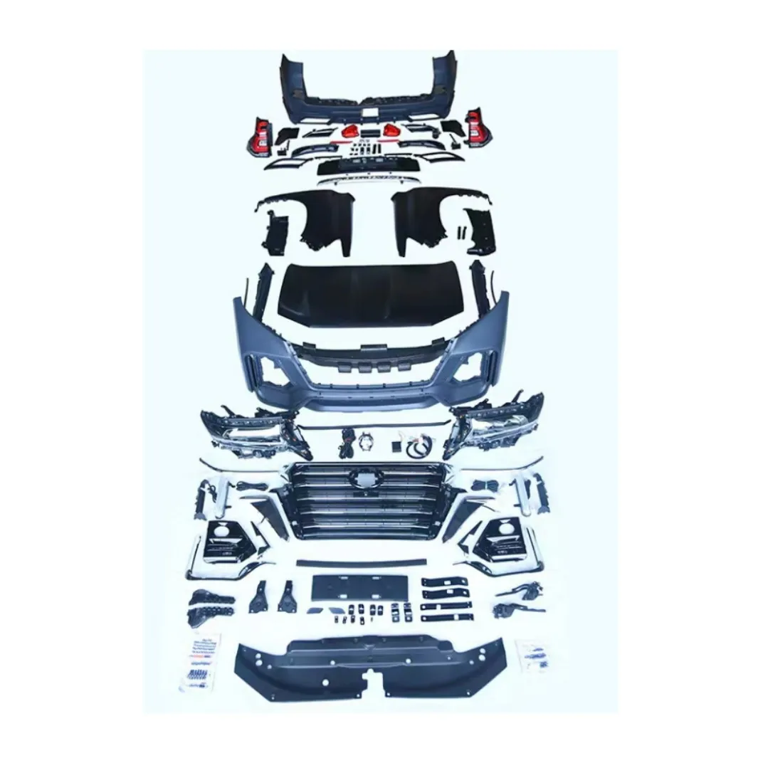

Car body kit for Prado 2010-2020 to Navigator model front rear bumper with grille headlights taillights hood