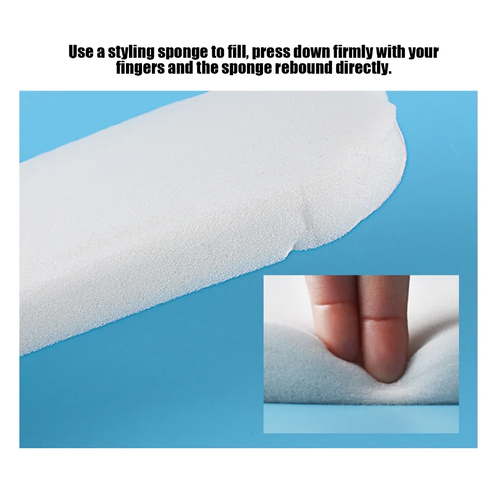 Foldable Stand Nail Art Hand Pillow Quilted Cushion Soft Padding Manicure Hand Holder Microfiber Striped Leather Nail Arm Rest