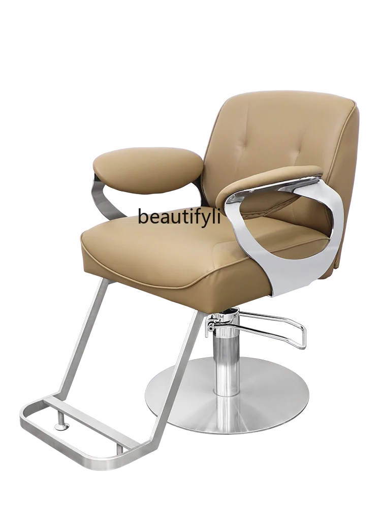 

New Hairdressing Chair Barber Shop for Hair Salon Lifting Rotating Hair Cutting Chair Light Luxury Barber Hot Dyeing Chair