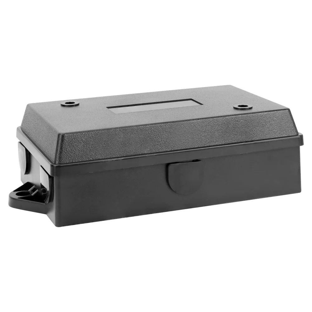 Black 14 Terminal Trailer Junction Box for RV Marine Wiring PP Housing 18.7 x 10.8 x 5.8 cm Weather Resistant Design