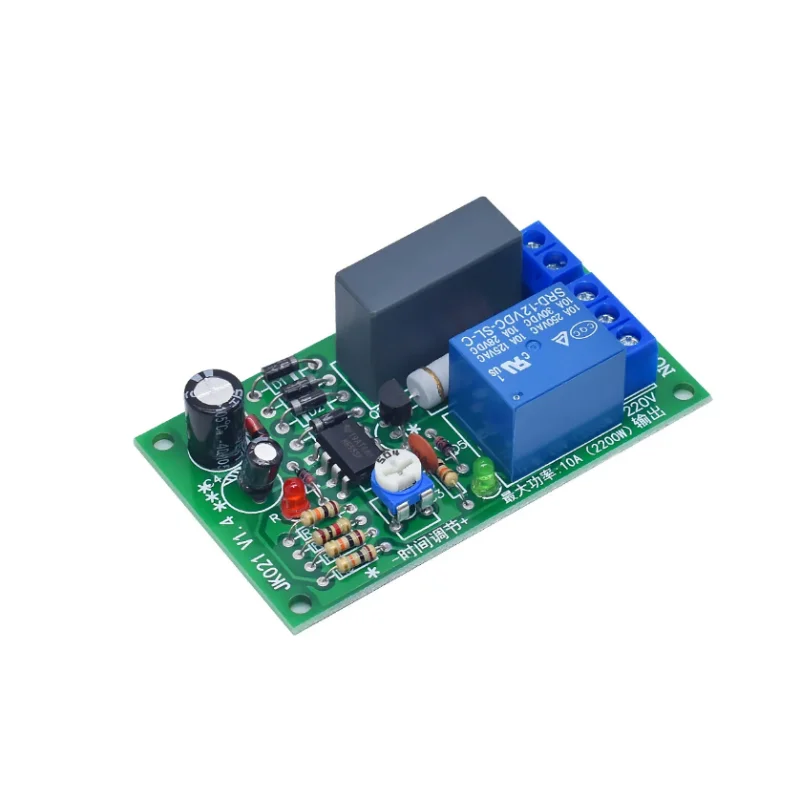 220V Delay Relay Board 5S Timing/Power-on Delay Disconnect Module Is Suitable for Stair Light Corridor Switch NE555 Schematic