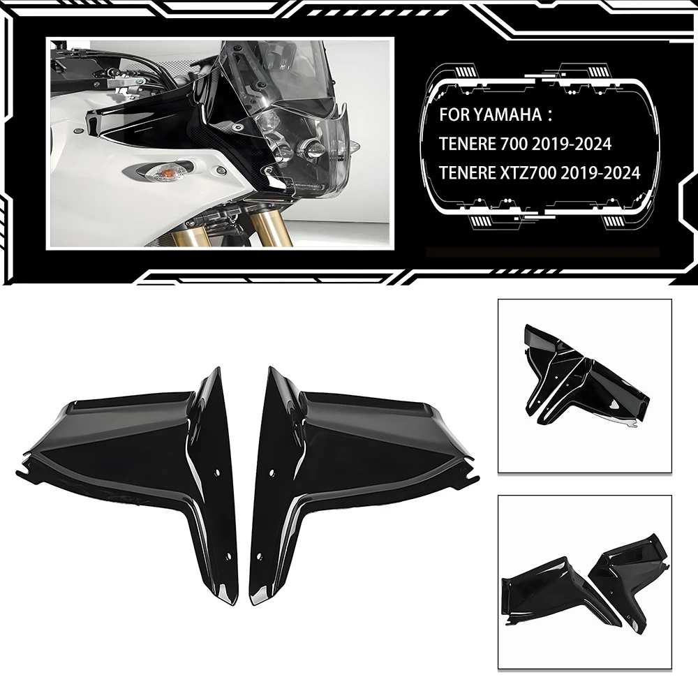 Suitable for Yamaha Tenere 700 / XT700Z 2019-2024 Motorcycle Custom Side Fairing Windshield Guard Wind Deflector