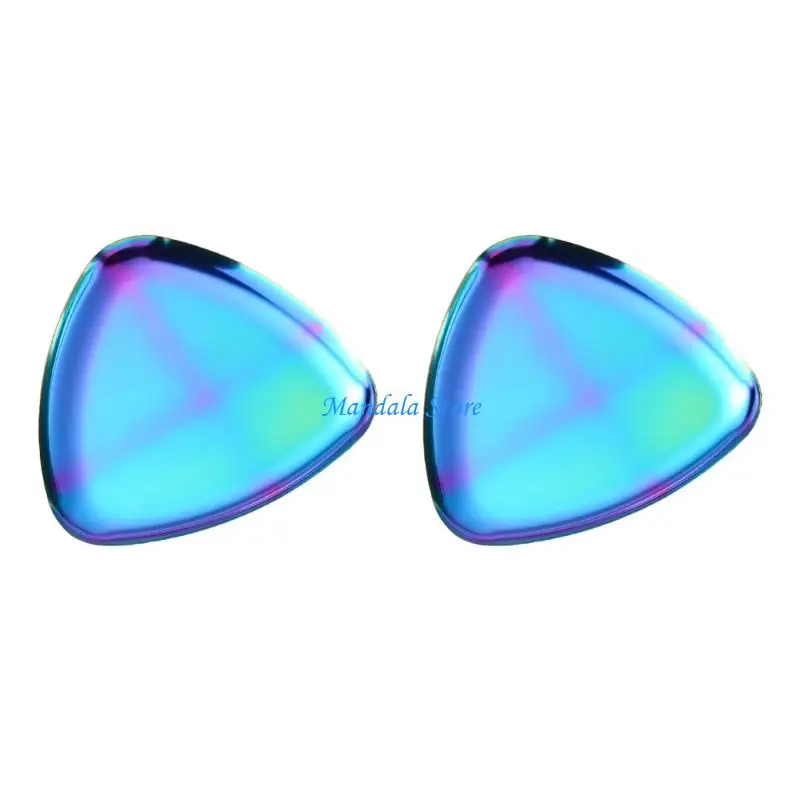 

U2JC Elegant Triangle Shaped Metal Tray For Jewelry And Cosmetic Storage Decorative Organiser For Home Office Display