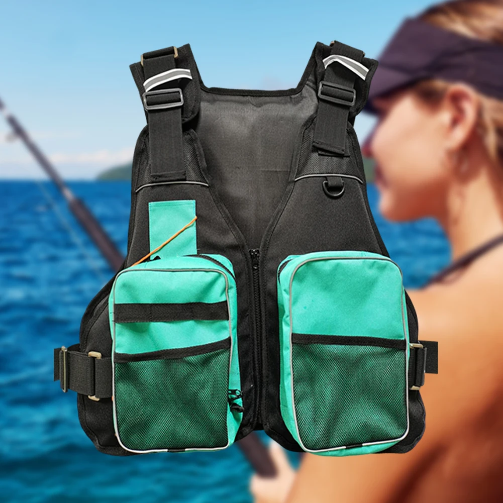

Life Jackets Swim Vest Floating Equipment Multiple Pockets Water Sports Equipment Multi-functional for Kayaking Rafting Boating
