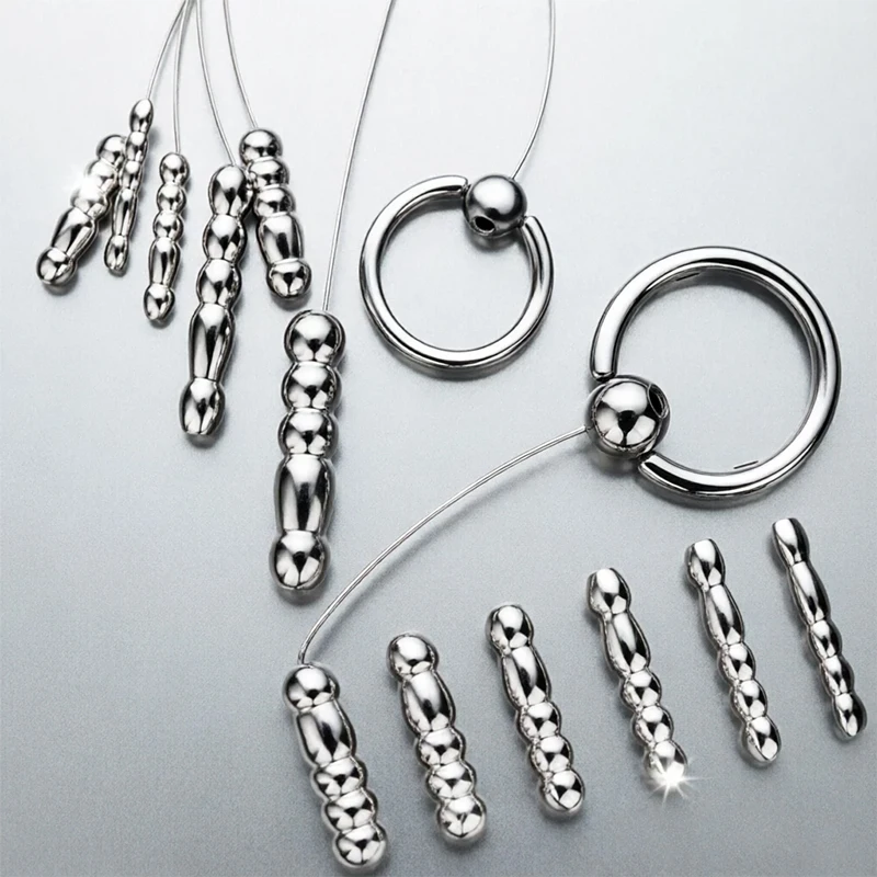 SMMQ Stainless Steel Penis Plug Metal Urethral Sounding Dilator For Male Prostate Stimulation BDSM Chastity Horse Eye Stick