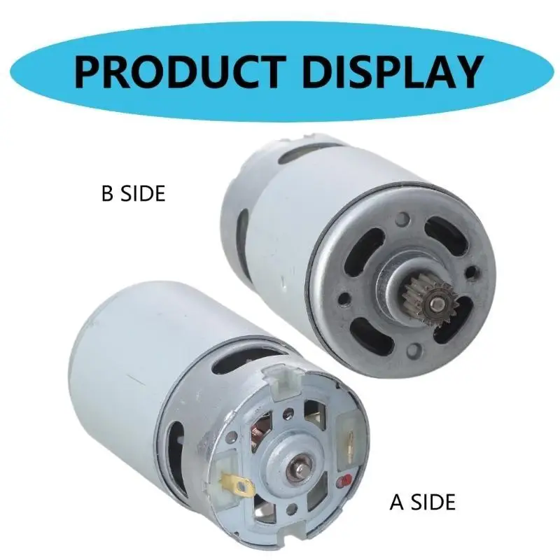 

652F Practical RS550 Stainless Steel Small Motor 21V 28000RPM Suitable for Home Appliance and Electric Sawing Applications