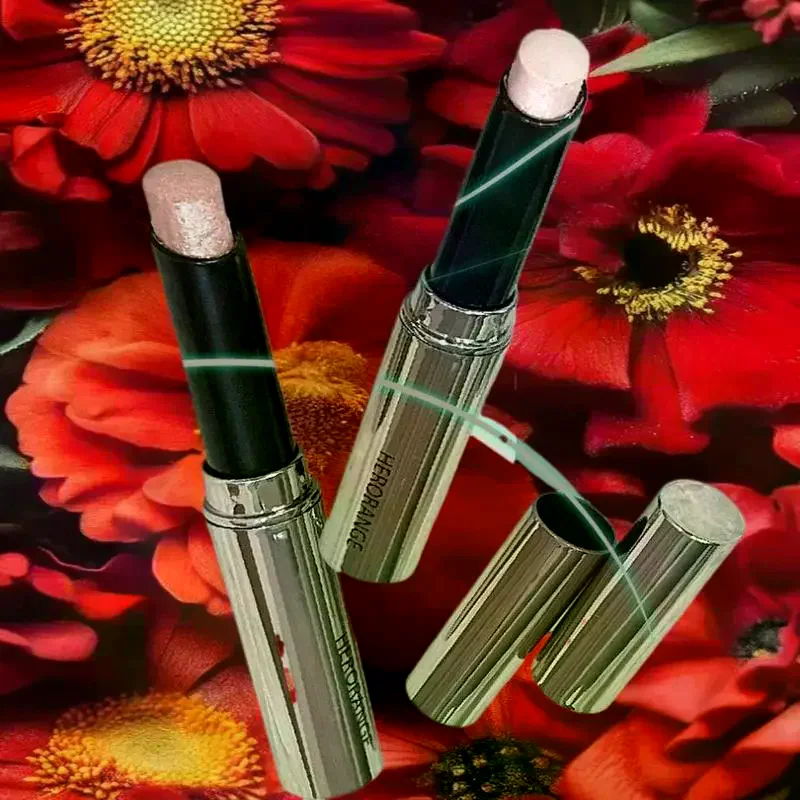 HERORANGE Shimmer Highlighter Stick Natural Glitter White Highlight Eyeshadow Pencil Contour Shading Brightening Face Makeup